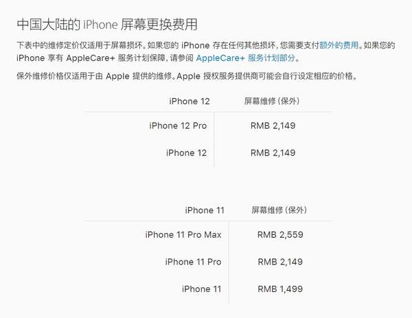 iphone12换屏多少钱?iphone12换屏幕价格公布