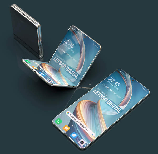 OPPO最新折叠屏手机渲染图曝光,颜值超高