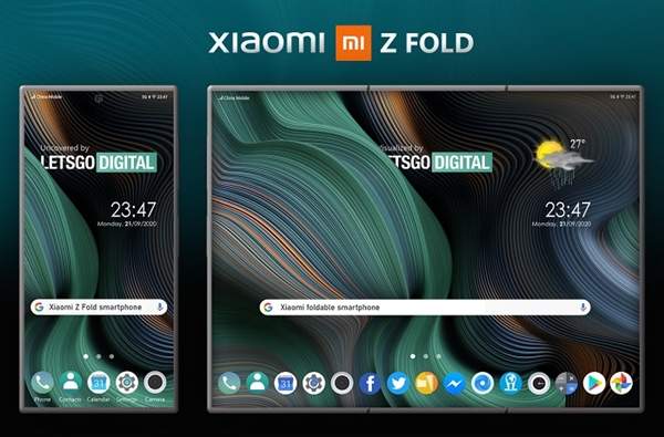 小米Z Fold折叠屏手机渲染图曝光,明年即将发布