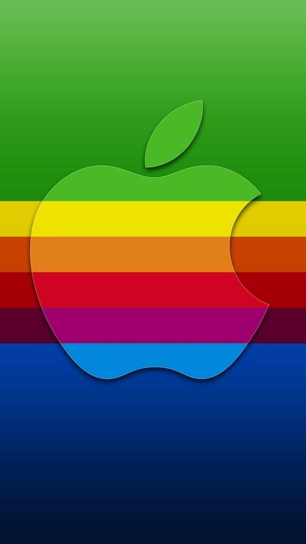 苹果彩虹壁纸原图-苹果手机自带彩虹壁纸下载