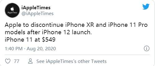 曝iPhoneXR/11Pro/Max将停产,或给iPhone12让路