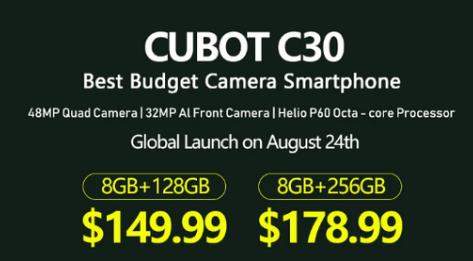 Cubot C30已发布:6.4英寸+4200mAh