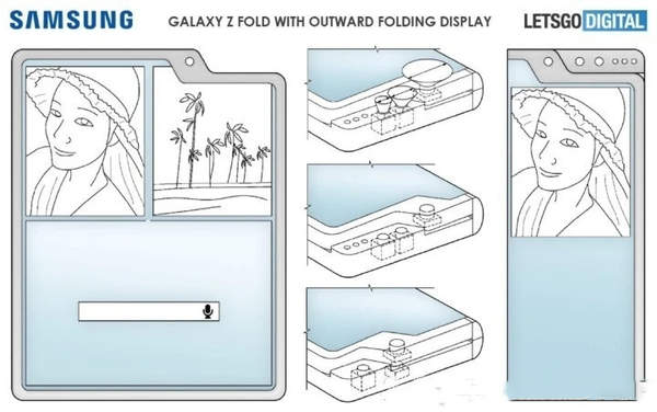 三星新款折叠屏手机曝光:外折设计+异形屏