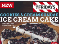 冰岛推出TGI Fridays新冰淇淋蛋糕