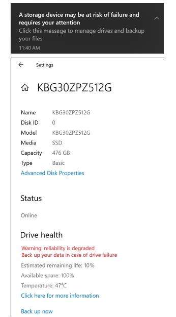 Win10新预览版更新,NVMe SSD健康状态监视功能上线