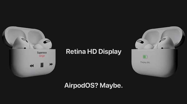 AirPods Pro 2概念稿曝光:机身增加屏幕?