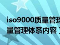 iso9000质量管理体系内容解读（iso9000质量管理体系内容）