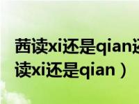 茜读xi还是qian还是yin（茜茜你们都怎么读 读xi还是qian）