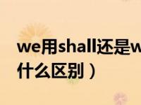we用shall还是will（shall we 与will we 有什么区别）
