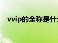 vvip的全称是什么意思（VVIP什么意思）