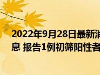 2022年9月28日最新消息速报 太原小店区疫情今天最新消息 报告1例初筛阳性者